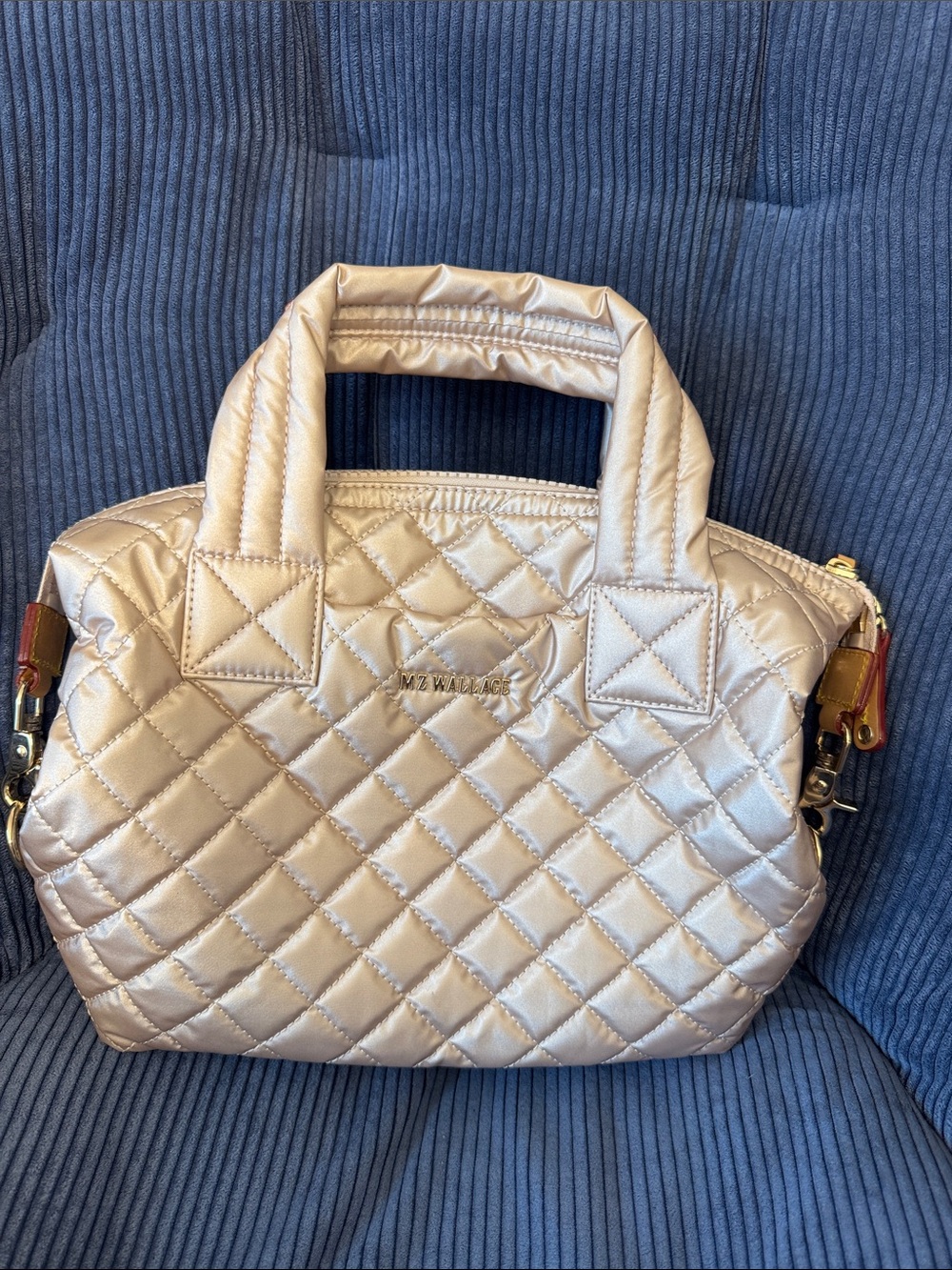 MZ Wallace Pale Rose Gold Small Sutton Deluxe
